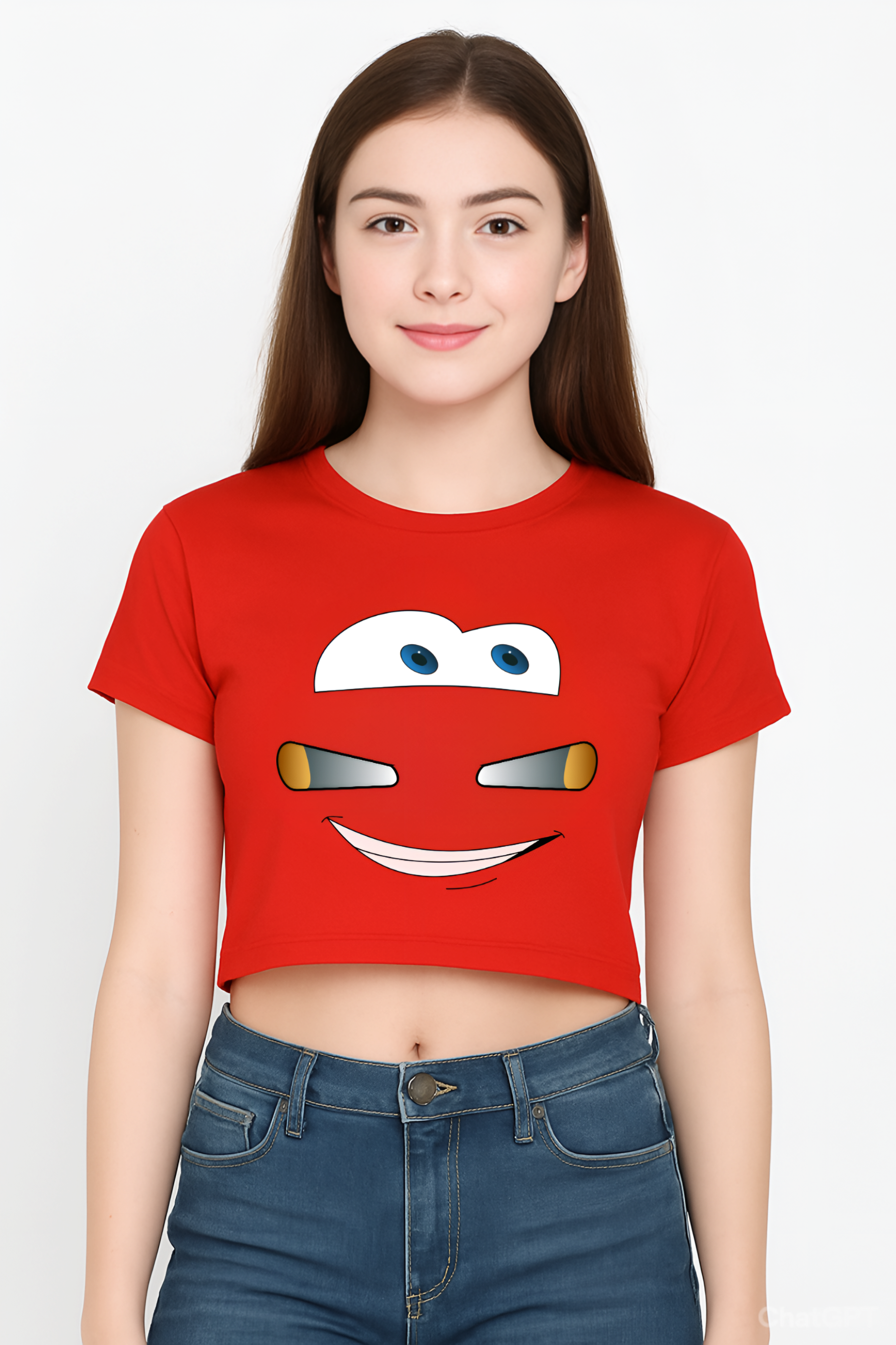 Lightning McQueen Crop Top